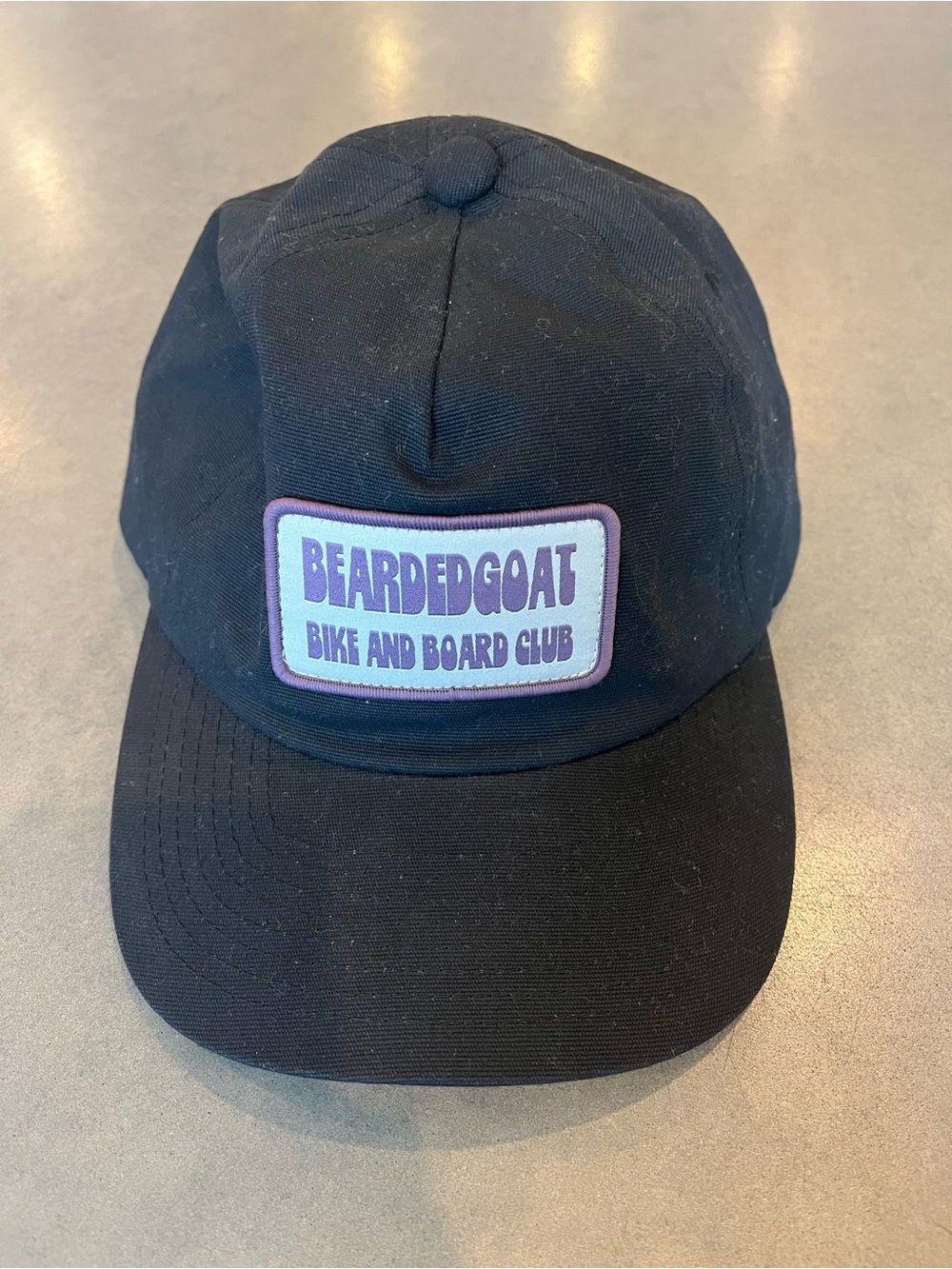 Bearded Goat - Black Patch Cap - Men Accessories - NWOT